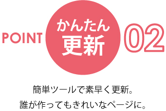 かんたん更新：簡単に素早くきれいなページ