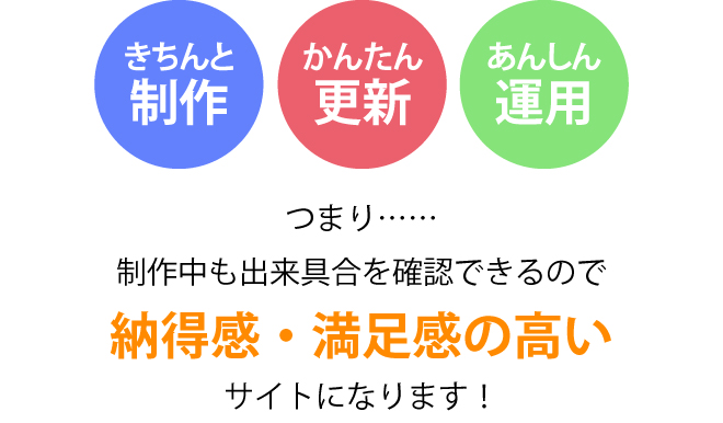 納得感・満足感の高いサイトになります！